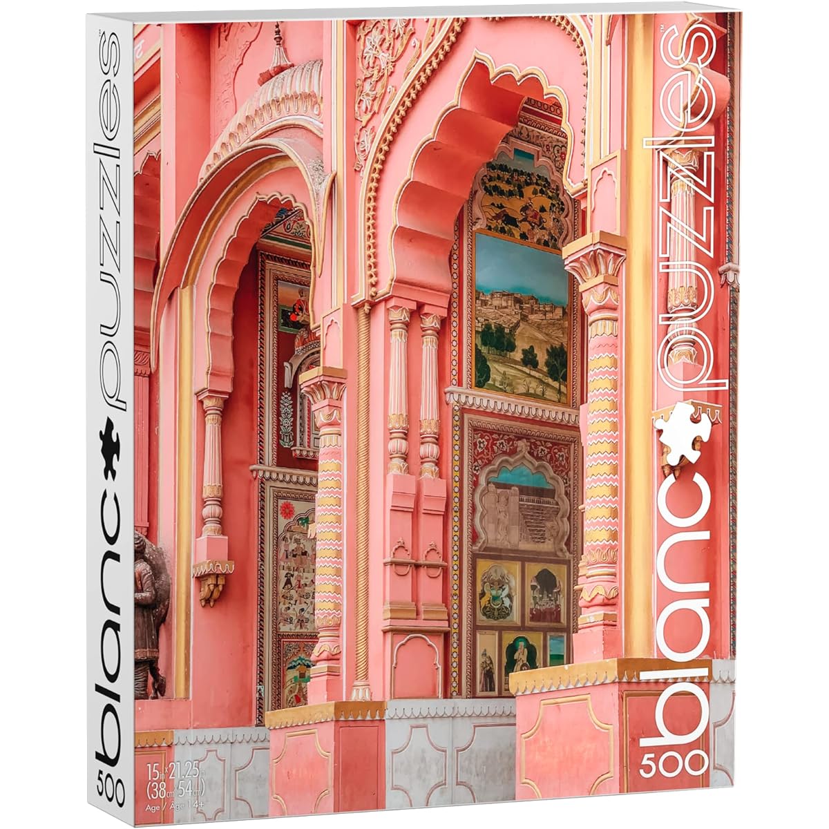 Buffalo Games - blanc - Hawa Mahal India - 500 Piece Jigsaw Puzzle for Adults Challenging Puzzle Perfect for Game Night - 500 Pieces Finished Size 21.25 x 15.00
