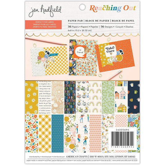 American Crafts Paper 6×8 PAD, Jen Hadfield Reaching Out
