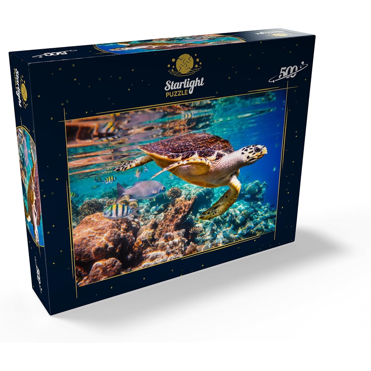 Hawksbill Turtle Maldives - Premium 500 Piece Jigsaw Puzzle for Adults