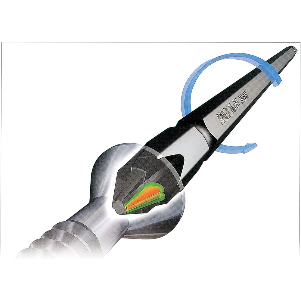 ANEX bit double-ended plated +2 x 300 10-piece bag AH-14M