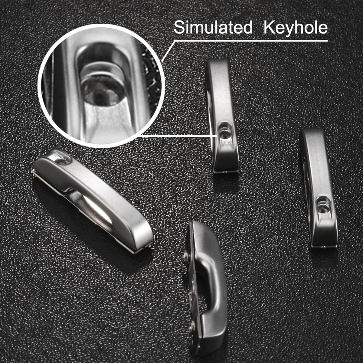RC Body Decoration Accessories Kit for 1/10 Scale Crawler Car Metal Molding Simulation Door Handles and Hinges Hook Rear Window Hinge for TRAXXAS TRX4 Redcat AXIAL Vehicle (Silver 10pcs)