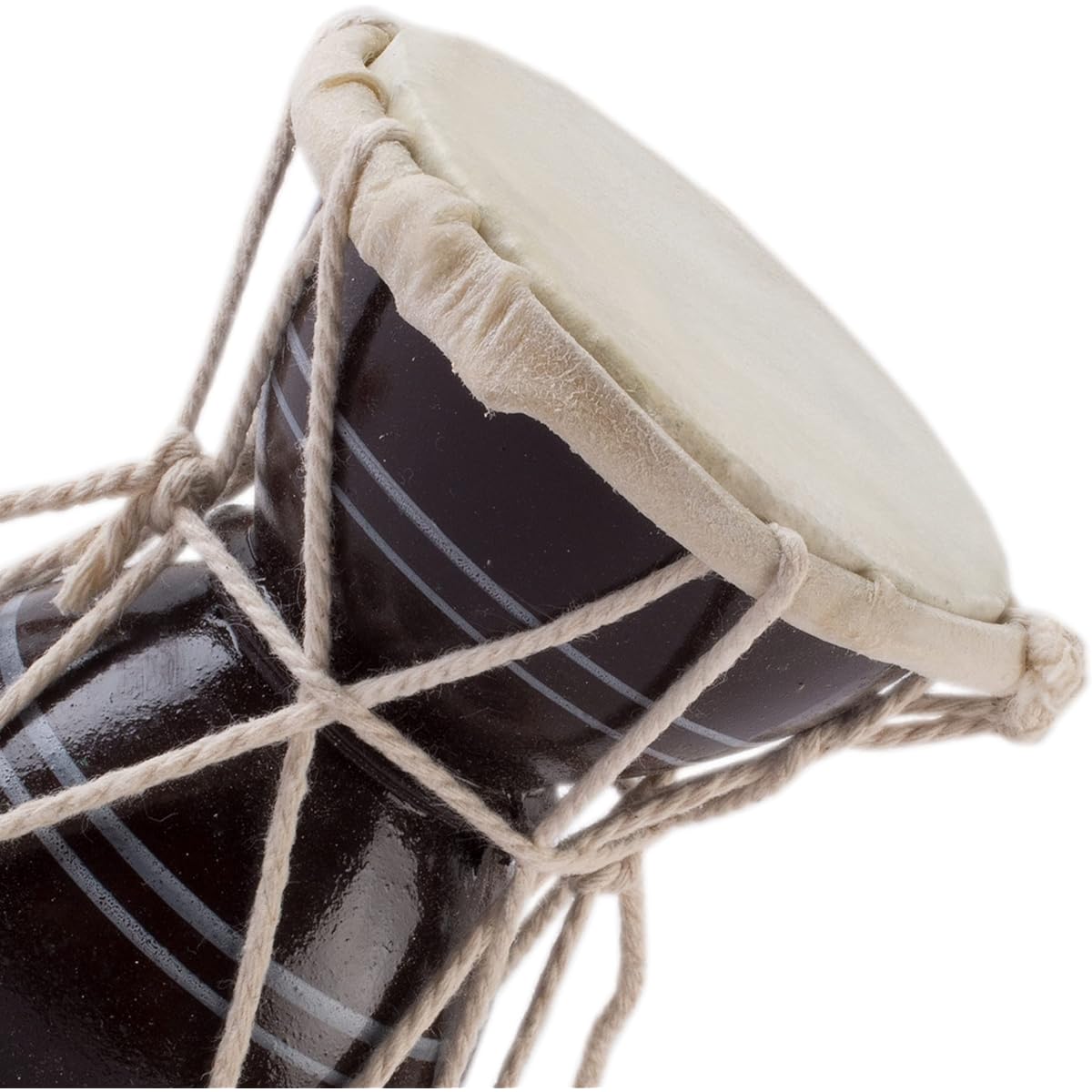Handmade Wooden & Leather Classic Indian Ethnic Dumroo Hand Drum Set Percussion Decor Collectible Showpiece World Musical Instruments (Brown)