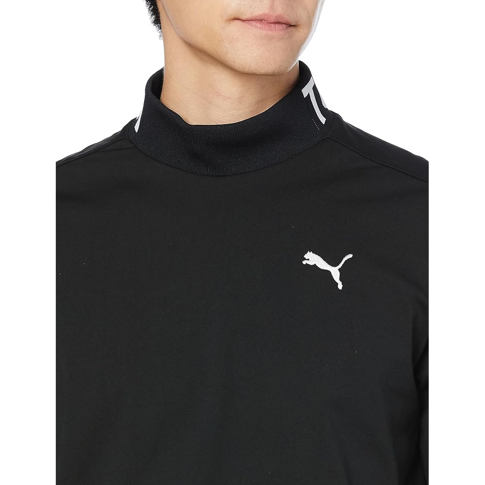 [PUMA] Golf Shirt Golf Stretch Smooth Slogan Logo LS Mock Neck Men's
