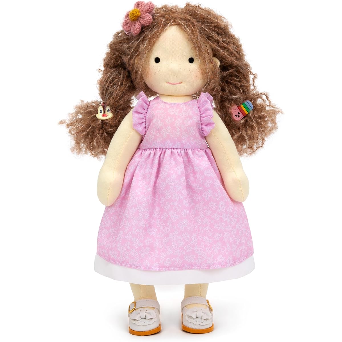 BlissfulPixie Waldorf Doll Handmade Doll - Amy 12" Soft Girl Cute Stuffed Animals Best Dolls for Kids