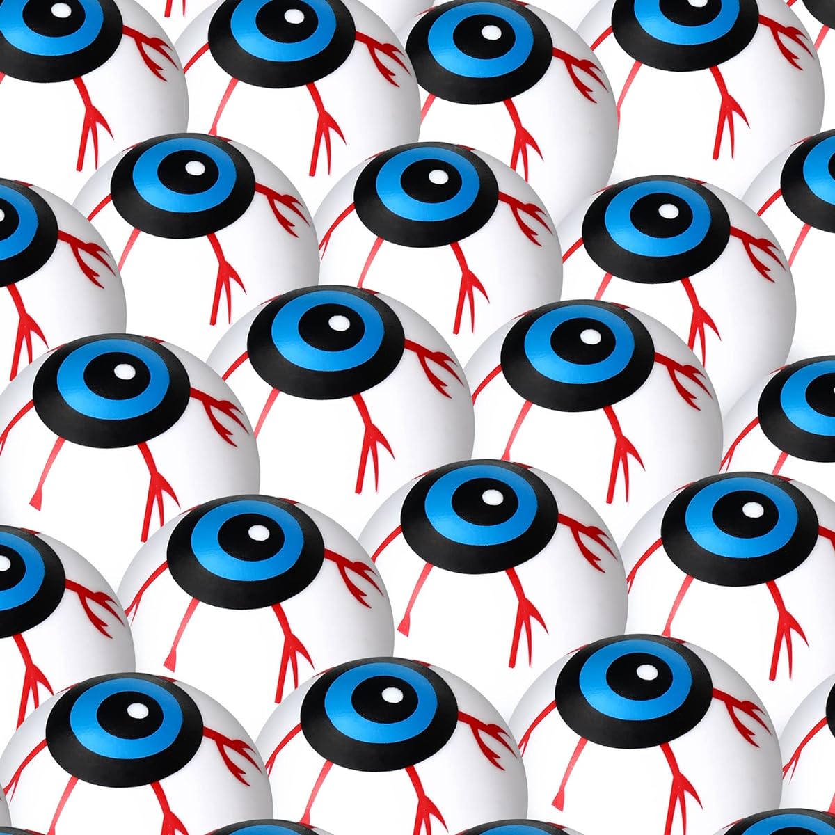 16pcs Halloween Scary Eyeballs Creepy Plastic Eyeballs Halloween Trick or Treat Party Eyeball Props Halloween Party Favors for Adults Teens School Office Home Treasure Chest Classroom Prizes
