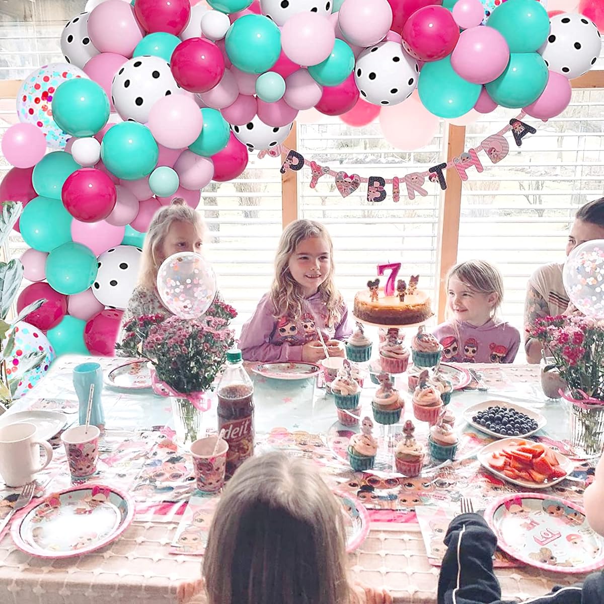 Surprise Party Balloon Garland Kit 103 Pieces Latex Balloons Surprise Theme Birthday Baby Shower Decoration