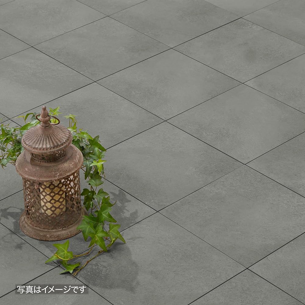 Takasho Deck Just Lay Tiles Porcelain Dark Gray Set of 9 [JBG-JCDG2/9S] Renewal Product Joint Removable