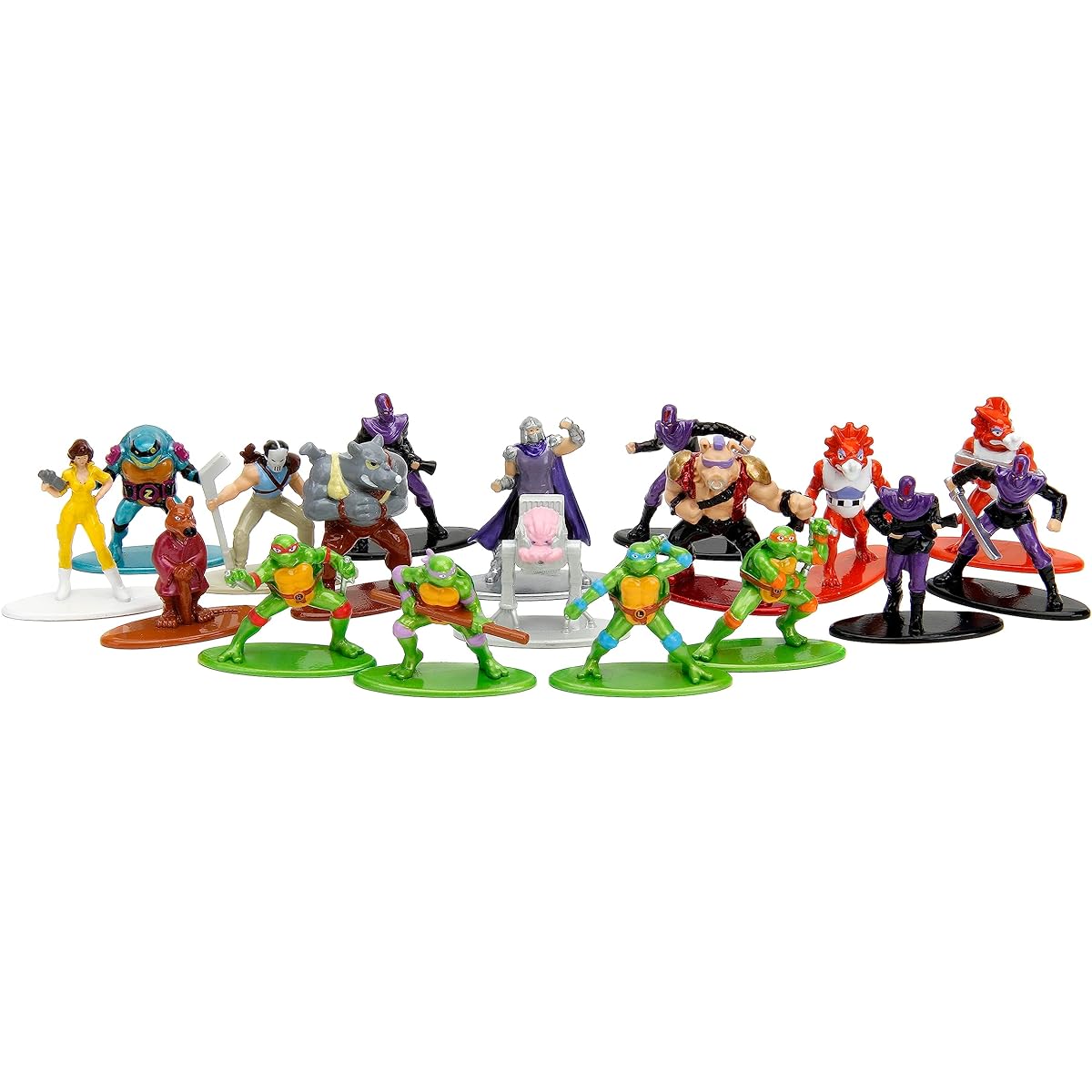 Teenage Mutant Ninja Turtles 1.65" 18 Pack Series 1 Diecast Figures Toys for Kids and Adults