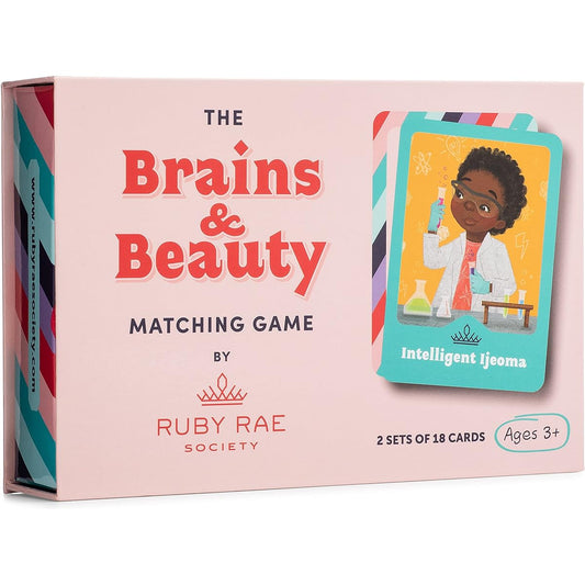 Ruby Rae Society Diverse Memory & Match Game for Kids – 36 Pieces Featuring African American Girls