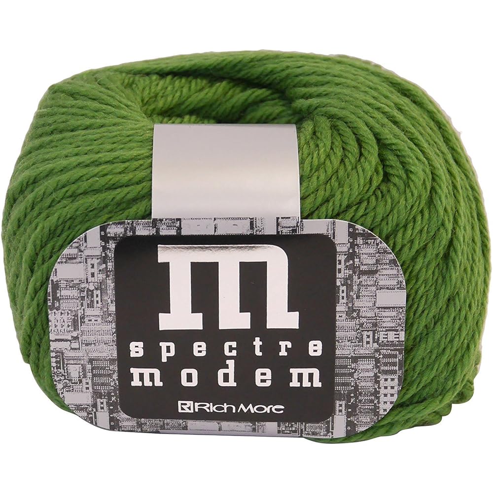 Hamanaka Richmore Spectrum Modem Wool Thick Col.13 Yellow Green 40g Approx. 80m Set of 10 Balls 2098