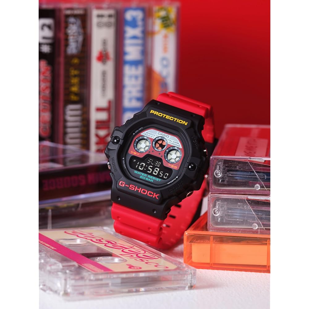 G-Shock [Casio] Watch [Domestic Genuine Product] Web Limited Mix Tape Series DW-5900MT-1A4JF Men's Red