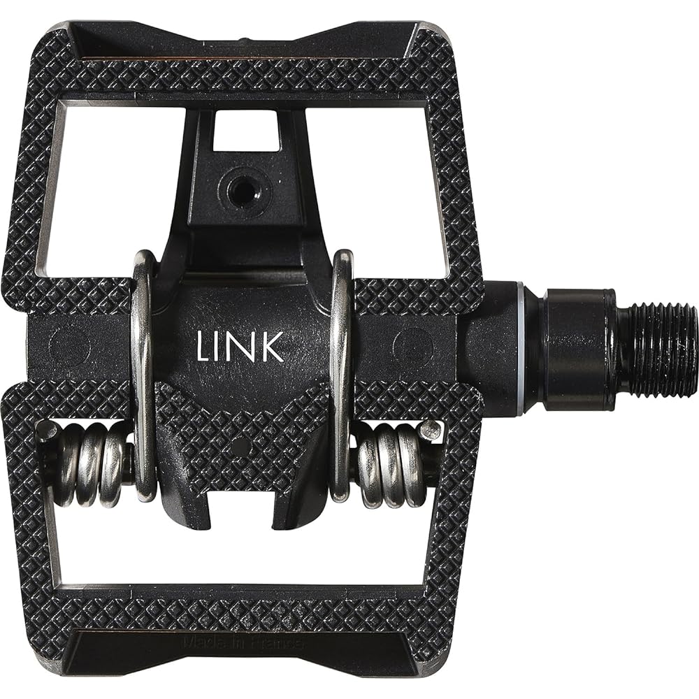 TIME Bicycle Road Bike Binding Pedals Lightweight Commuting to School or Town Riding Flat Pedals 2WAY Left and Right Set LINK Weight: 194g/One Side T2GR010 Black