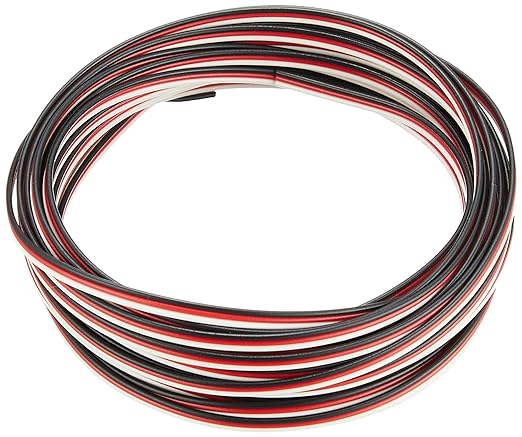 Kyowa Harmonet Small Diameter 3-core Parallel Wire KFC 0.1SQX3C Reel Winding 100m White/Red/Black