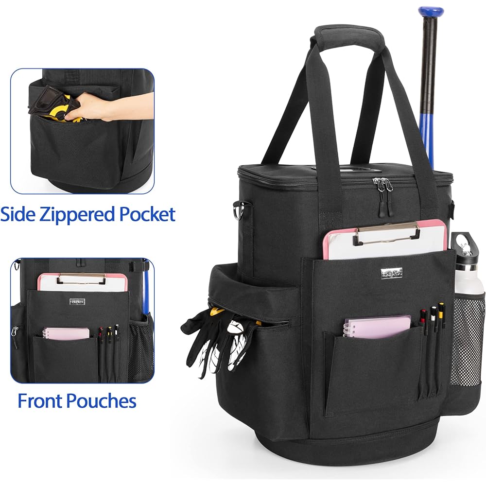 GOBUROS Baseball Ball Bag EVA Sole Baseball Ball Case