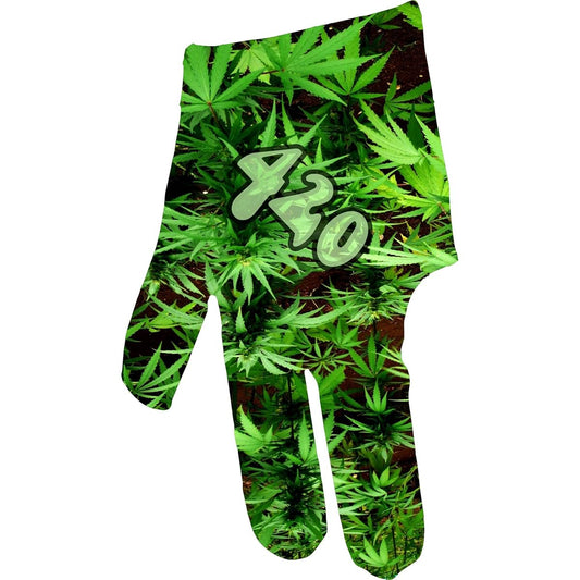 Triangular Dreamz Leafy 420 Billiard Gloves