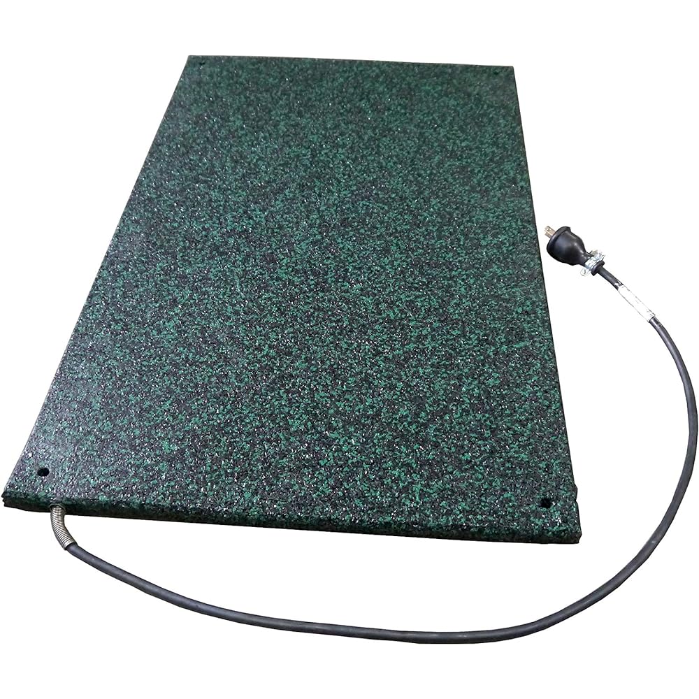 D&D Company (DDCQA) Snow Melting Mat Heart Snow Melting Mat M15008GB Green Black Depth: 50cm Height: 2cm Width: 80cm