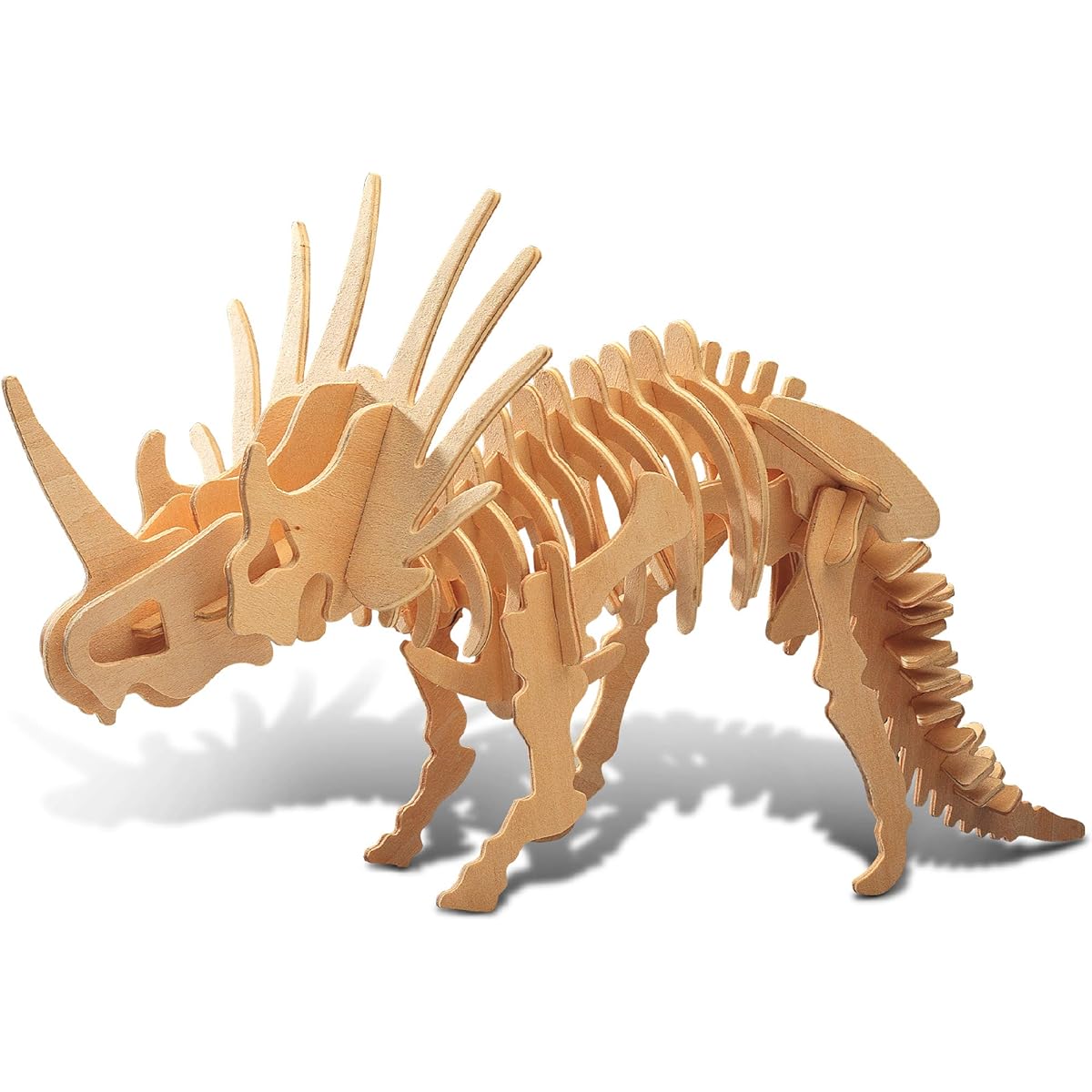 Puzzled Styracosaurus Large Wooden 3D Puzzle Construction Kit by Puzzled