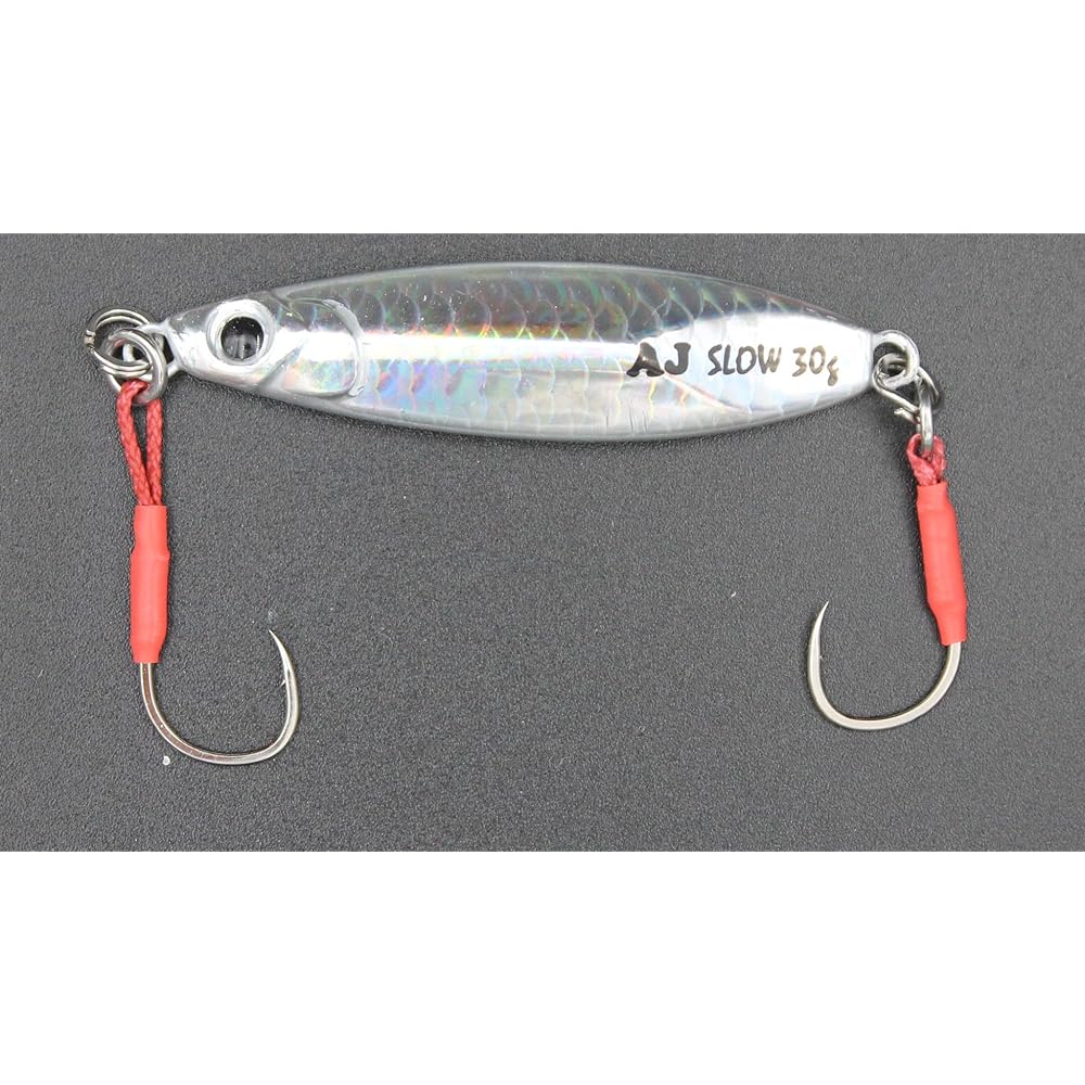 KAJIKI Metal Jig Amanda Jig SLOW 30g/40g 6 Color Set Multilayer Coating Asymmetrical Shore Jigging Shore Slow Long Throw Blue Fish Hairtail Spanish Mackerel Sea Bass Flounder Maggochi Center Balance Sea Fishing Lure