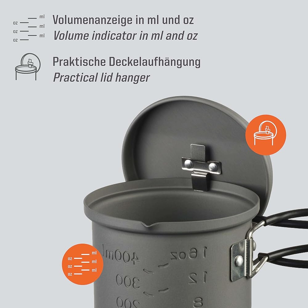 Esbit Camping Outdoor Pot Cooker Aluminum Pot