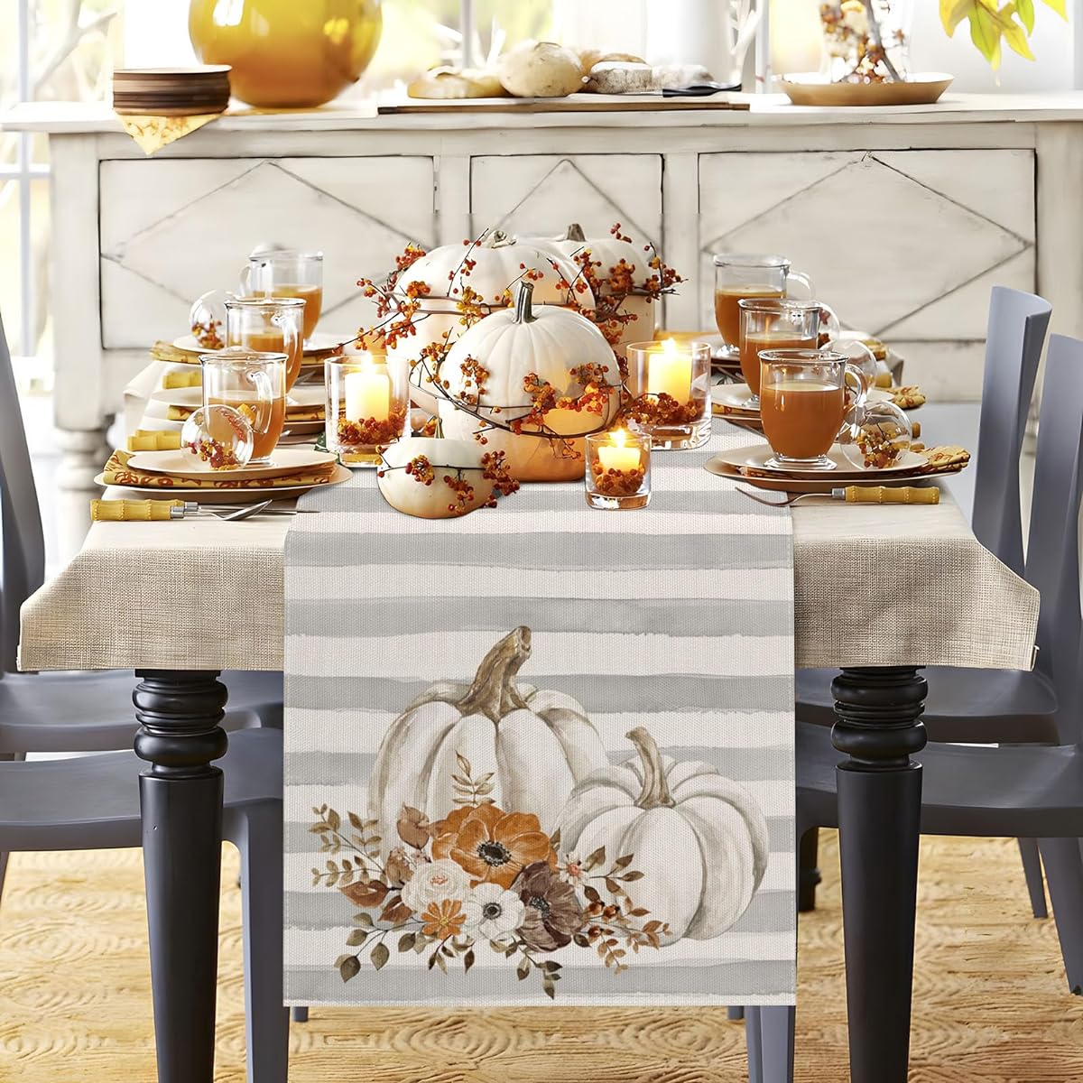 Moutina Fall Table Runner 13x72 Inch for 4 MO-3FALL-Tablerunner-1