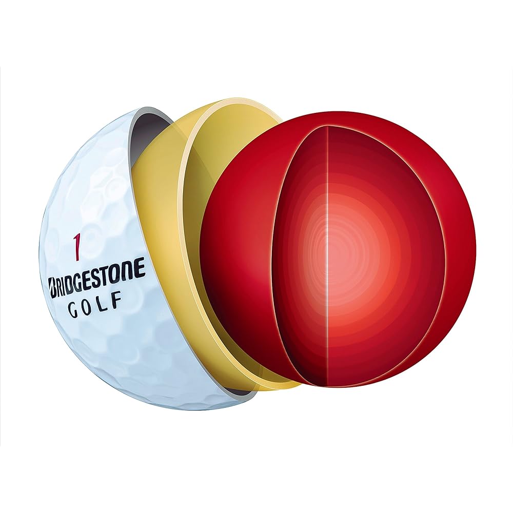 BRIDGESTONE Golf Ball SUPER STRAIGHT 1 dozen (12 pieces) Yellow STYX