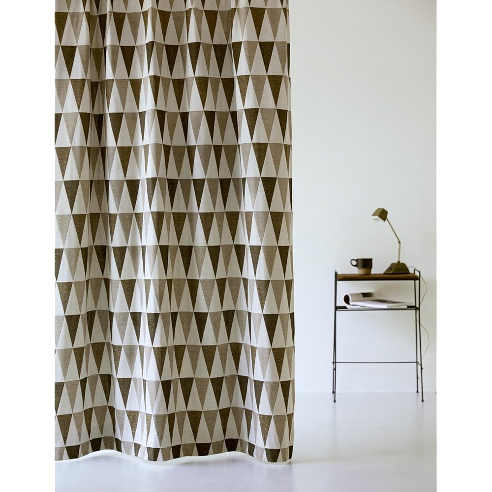 Quarter Report Curtains available from 16 sizes Coty Brown Width 150 x Length 178 cm Set of 2 Ecological fibers [Made in Japan]