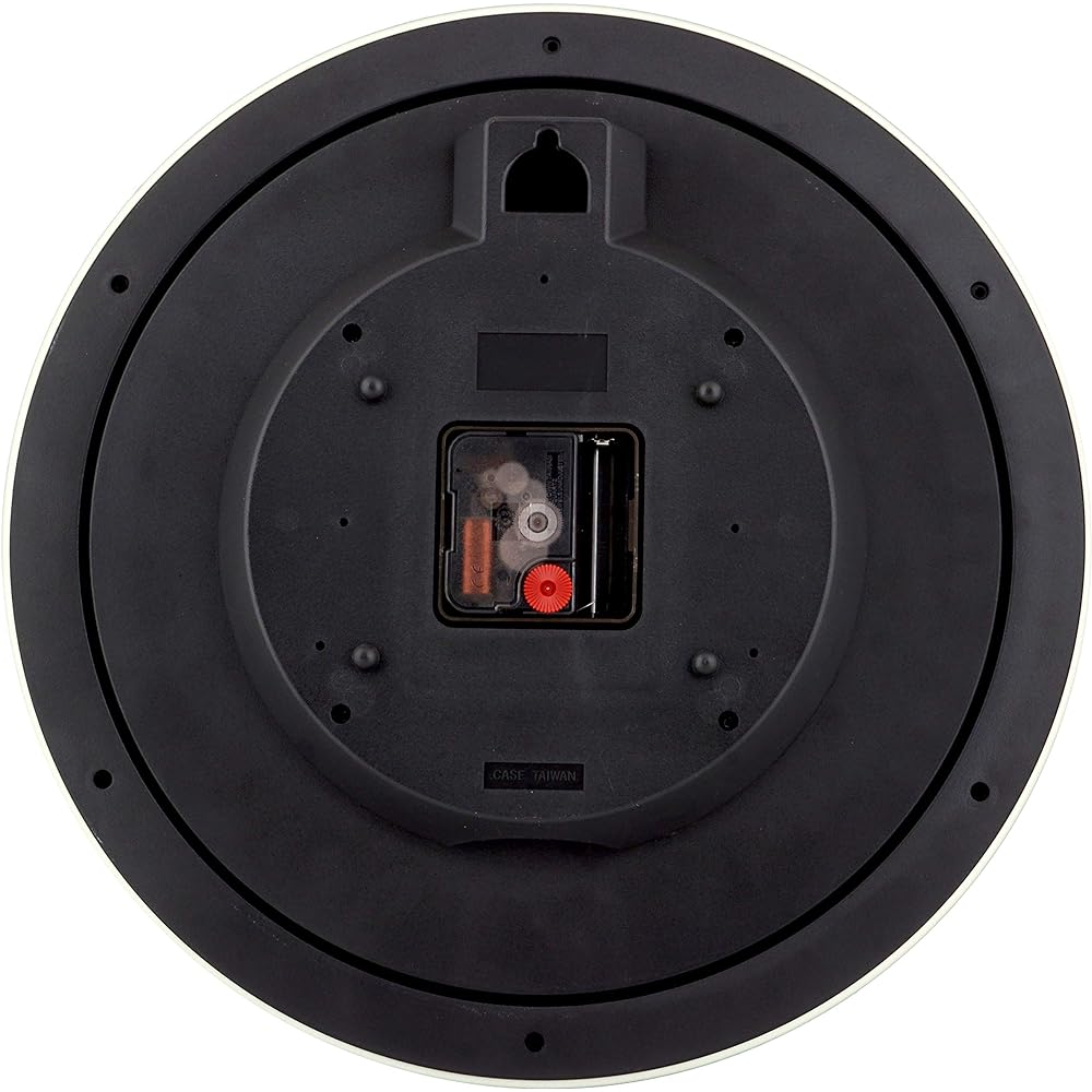 JUSTIME Moon Phase Wall Clock, Large Clock, Wall Hanging, Silent Clock, Wall Clock, Wooden, Oak Wood, Wall Clock, No Second Hand Sound, Stylish