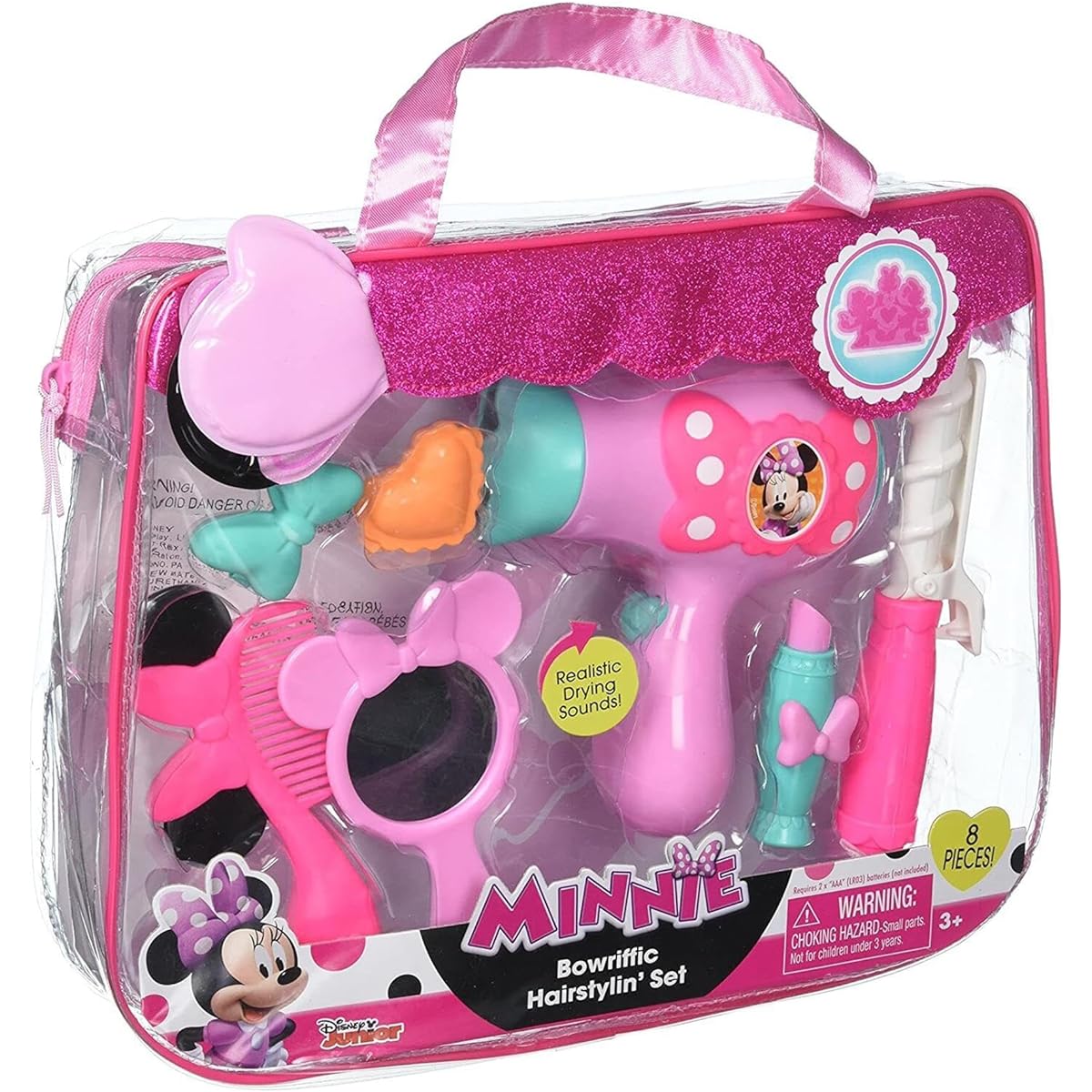 Minnie Bow-Tique Bowtastic Hairstylin' Set And Insert Card With Tote