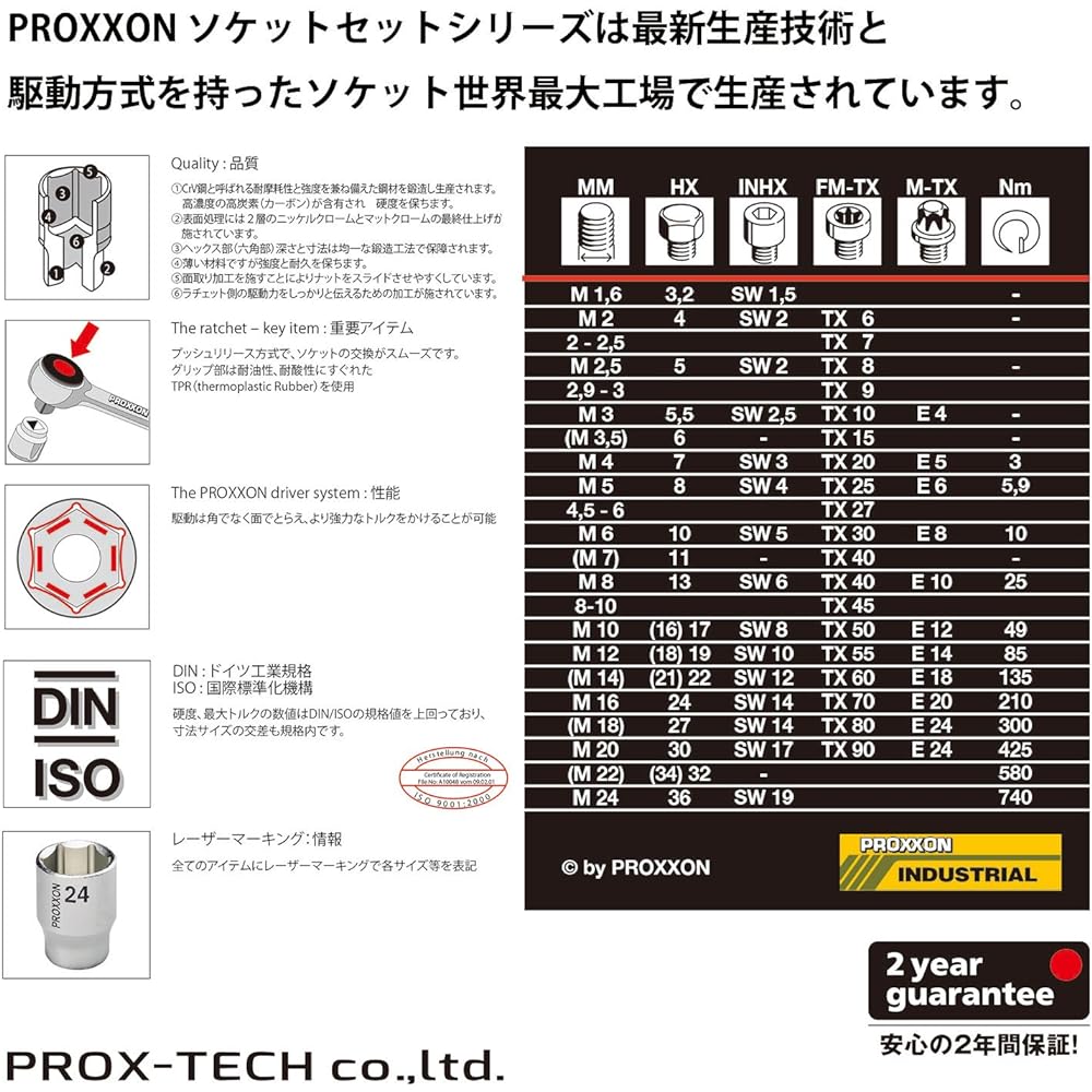 PROXXON 75-piece special bit set 1/4" No.82107