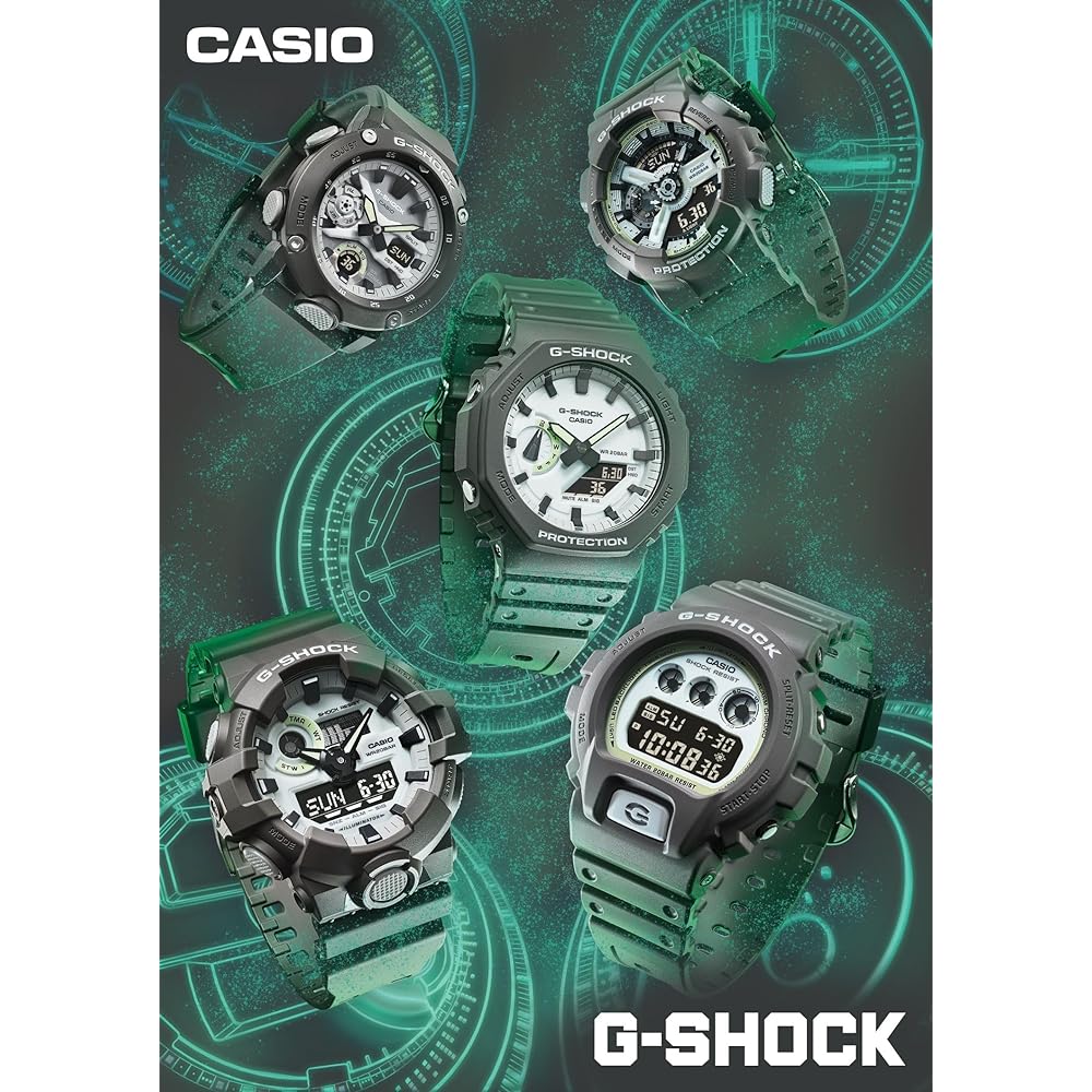 G-Shock [Casio] Watch [Domestic genuine product] Hidden Glow Series GA-2100HD-8AJF Men's Gray