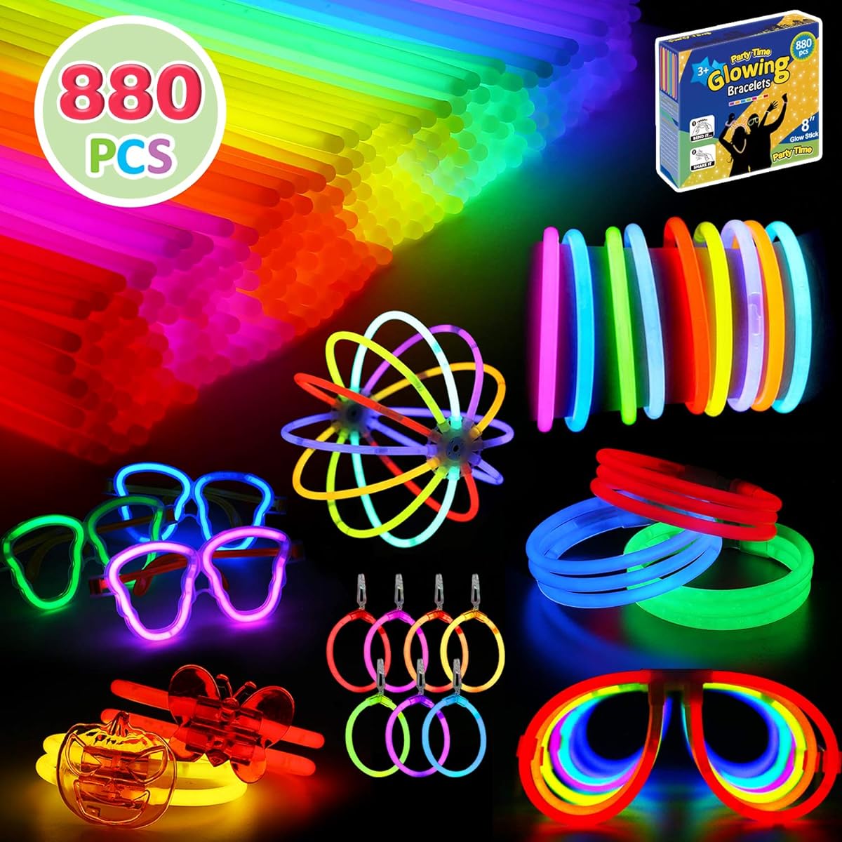 Glow stick set 850 pieces