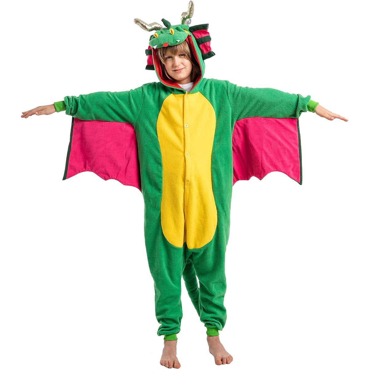 Spooktacular Creations Unisex Kids Pajamas Plush Onesie Dress Dragon Animal Costume