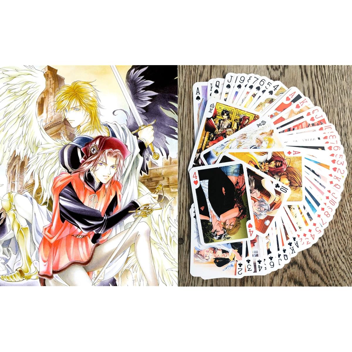 FLONZGIFT Anime Playing Cards Yaoi Collection # Poker Deck 54 Cards All Different # HIGURI YUU Sayuki Yurayuka Nitta Hiroka Yaoi Manga Anime