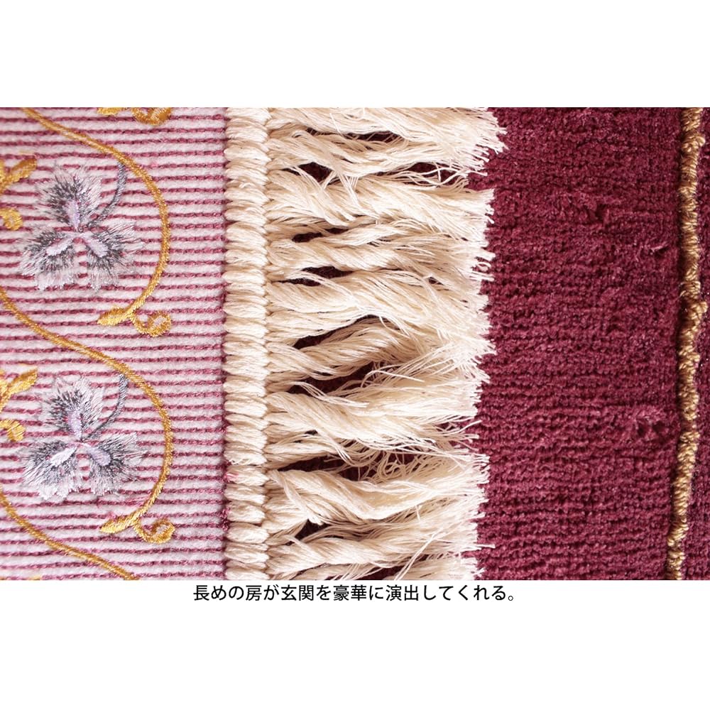 Entrance mat Asuba Made in Japan Red 60 x 100cm