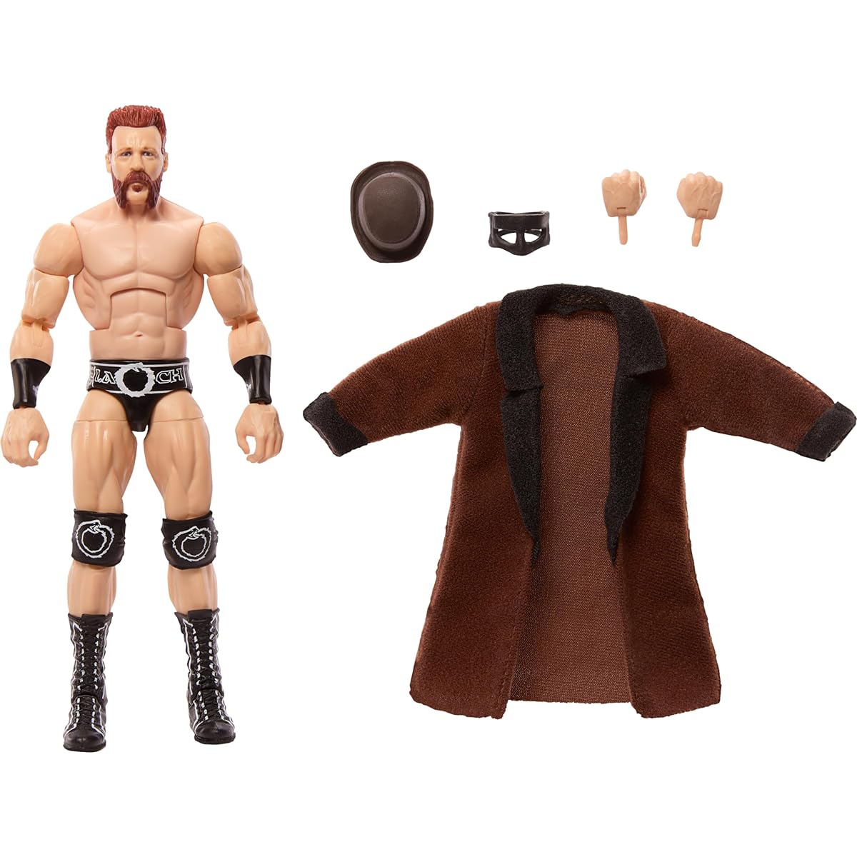 WWE Top Picks Elite Action Figure & Accessory Set - Sheamus 6" Collectible Hands, Ring Gear, 25 Points of Articulation