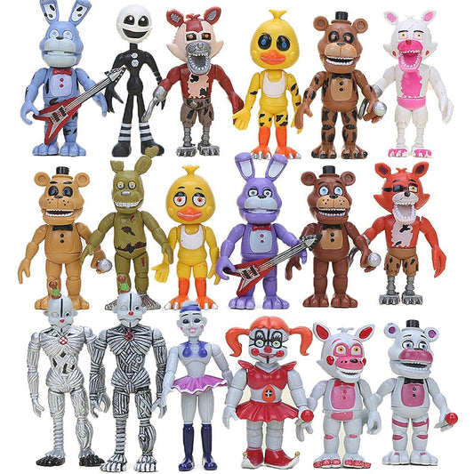 Action Figures Set of 18 Golden Freddy Figures Toys Dolls Kids Birthday Christmas Halloween