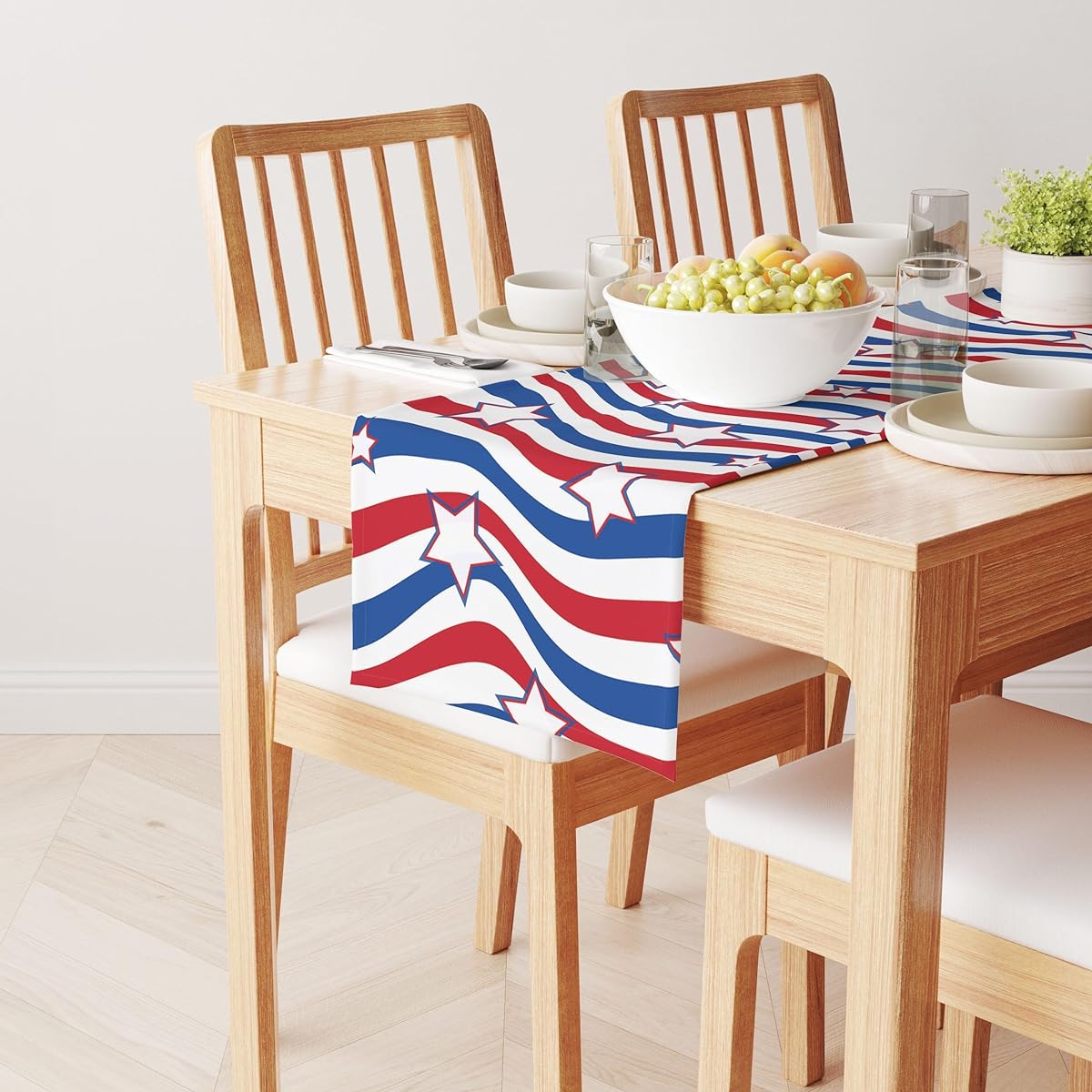 Fabric Textile Products American Stars & Stripes Table Runner 14"x108"