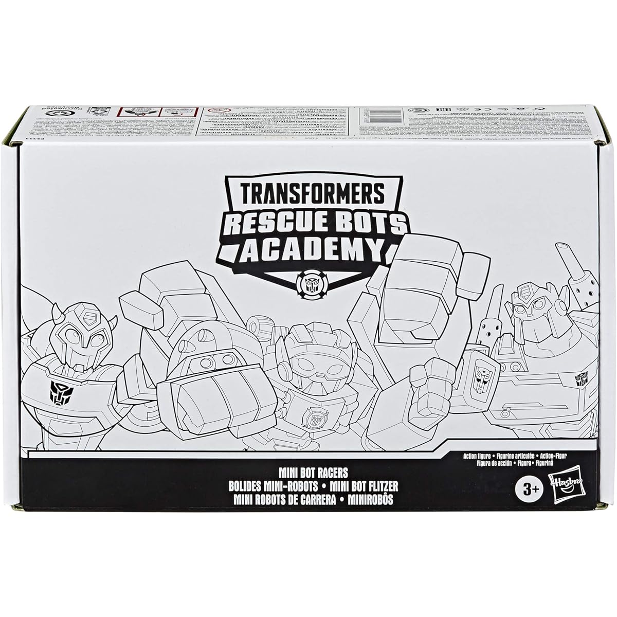 Transformers Playskool Heroes Rescue Bots Academy Minibot Racers Transforming Robot Toys 5-Pack 2-Inch Collectible Toy Cars ( Exclusive)
