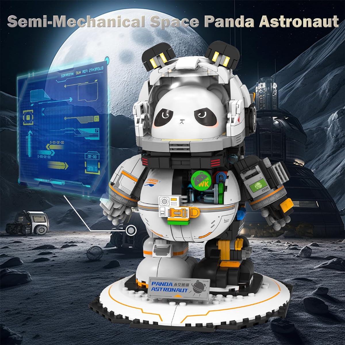 JMBricklayer Space Panda Astronaut Building Set 70005 Space Toys for Adults Boys Girls 14+ Panda Animal Display Model Building Toy Ideal Gift Idea (829 Pieces)