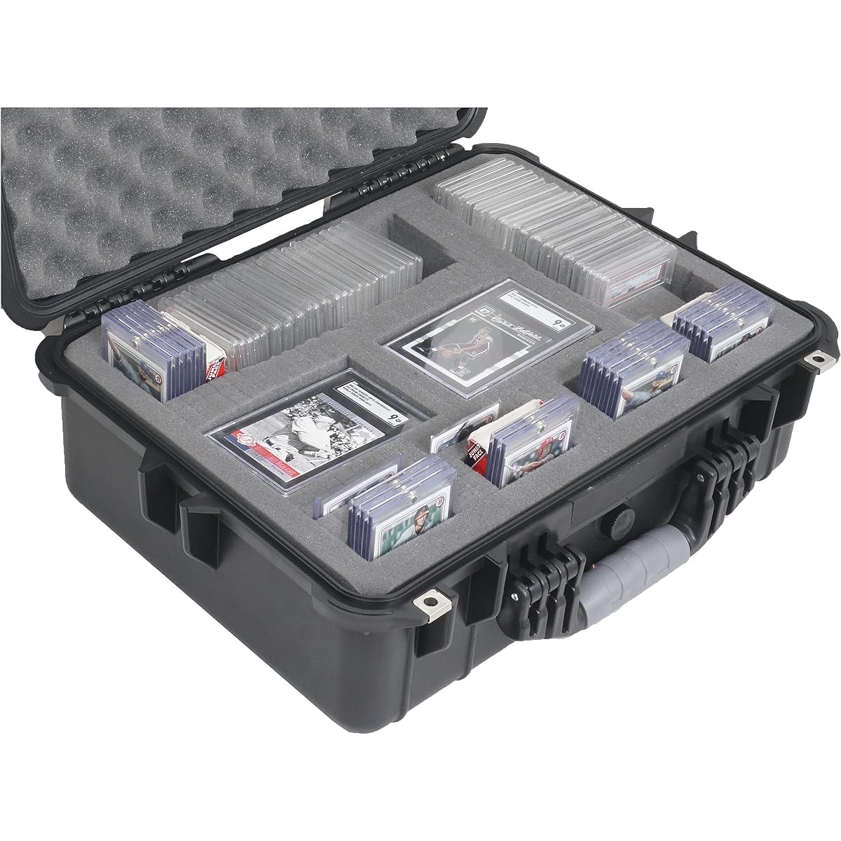 Case Club Customizable 196 Grade Card Slab Collector's Case - Waterproof Travel & Storage Case with Customizable Interior Foam