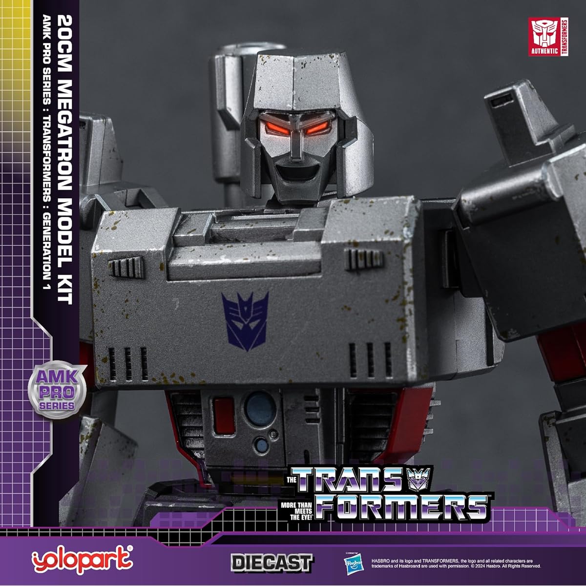 Megatron Transformers Toy 7.87" Transformers G1 Megatron Action Figure Highly Articulated Transformers Model Kit with Upgraded Weapons Collectible Toy for Ages 8 and Up No Conversion Needed