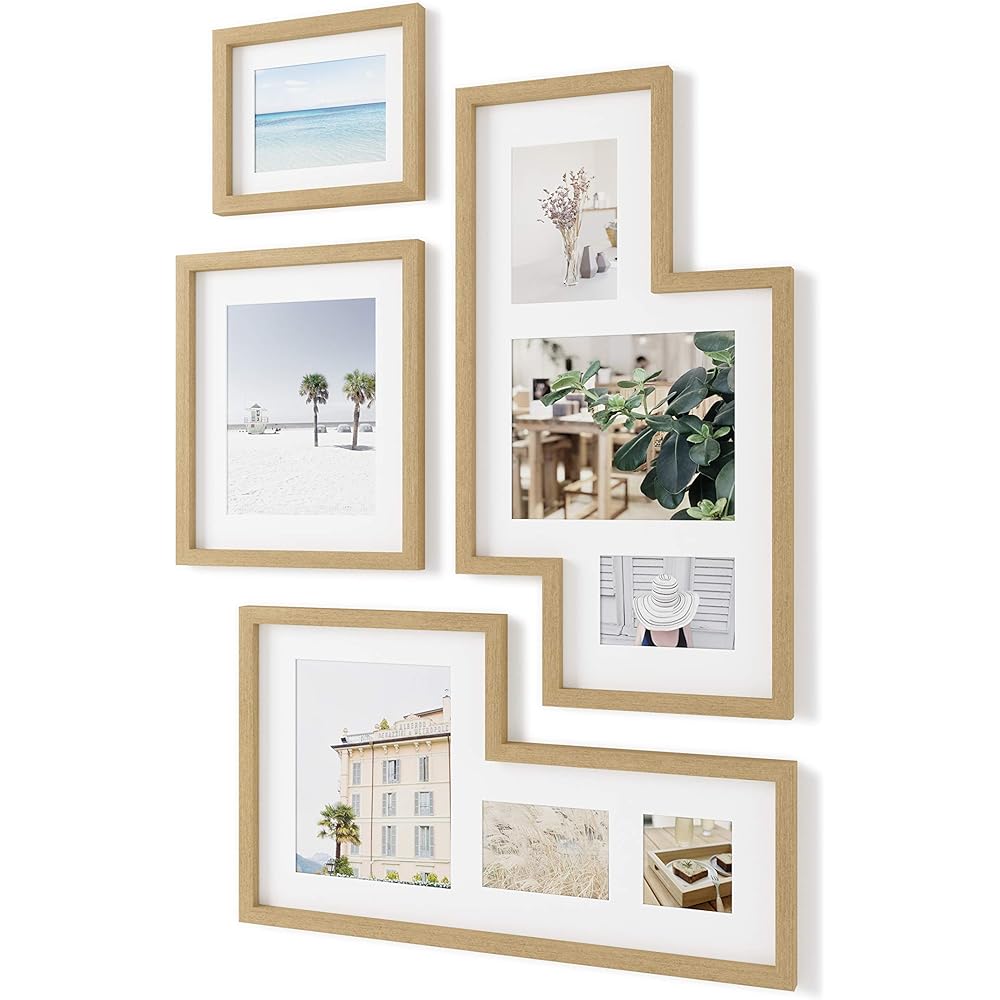 umbra photo frame photo display natural mingle gallery 210155921104