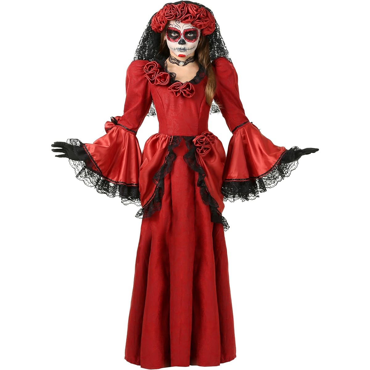 Fun CostumesGirls Girl's Day of the Dead Costume