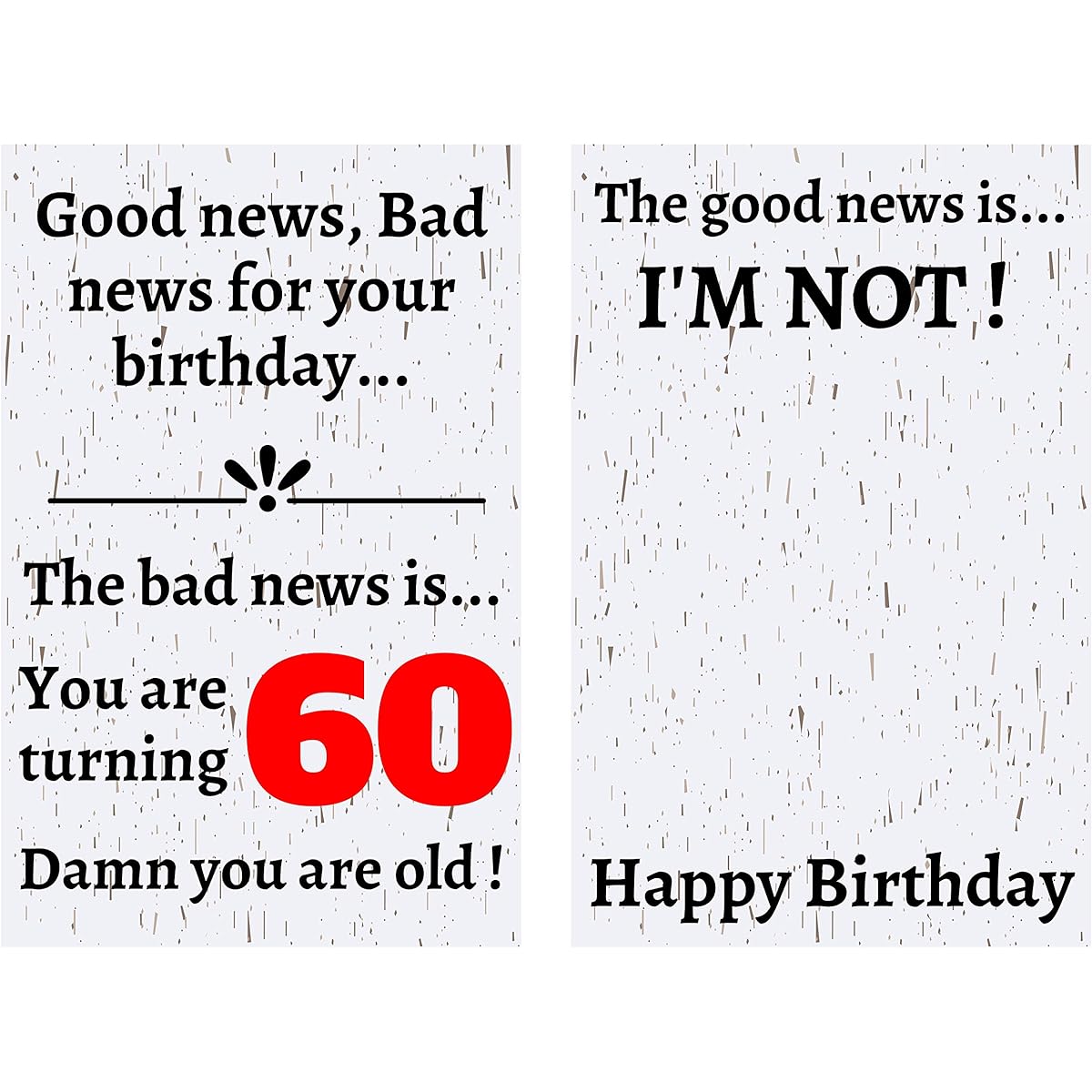 Funny Offensive Rude Sarcastic 60th Birthday Card for Women or Men - Funny Offensive Birthday Card 60th Anniversary