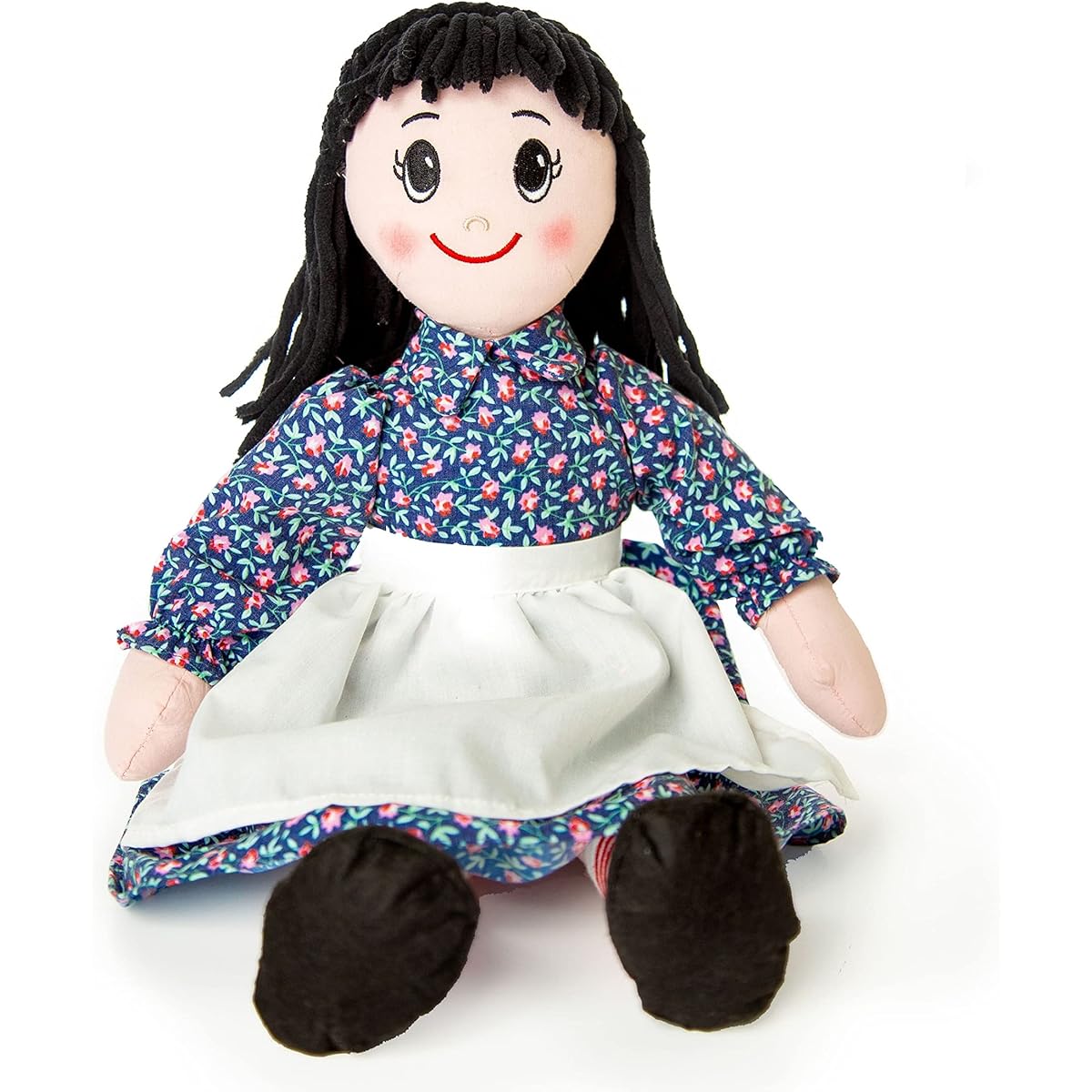 THE QUEEN'S TREASURES 18" Doll Girl and Boy Clothes Food Accessories Ragdoll 6 Piece American Black & White Buffalo Check Backpack with Sleeping Bag