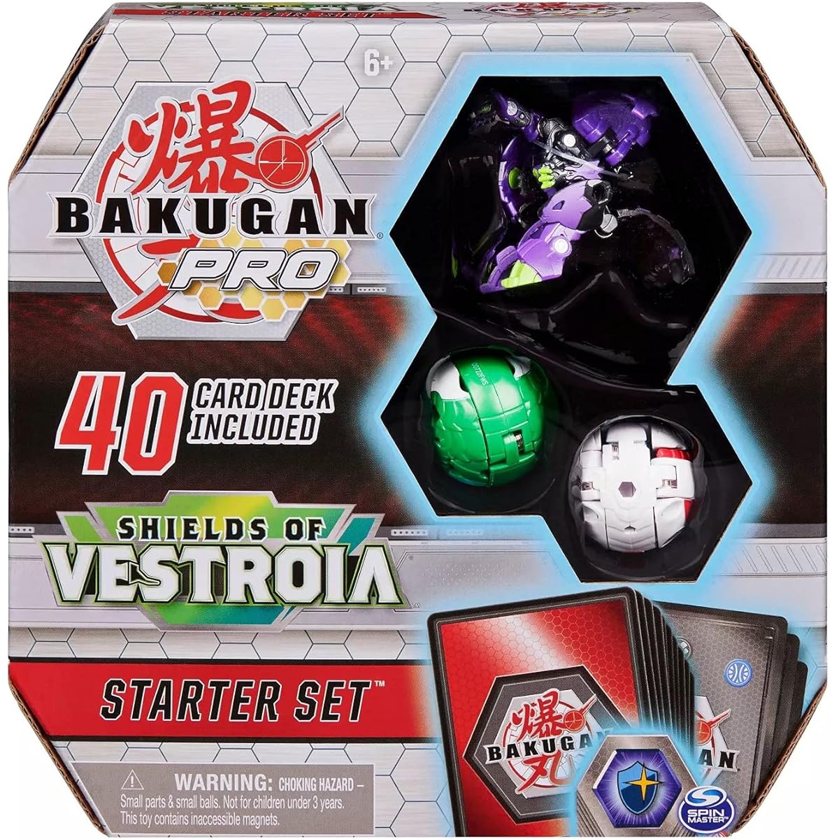 Bakugan Pro Shield of Vestroia Starter Set with Transforming Creatures Ages 6+ (Darks Enoch)