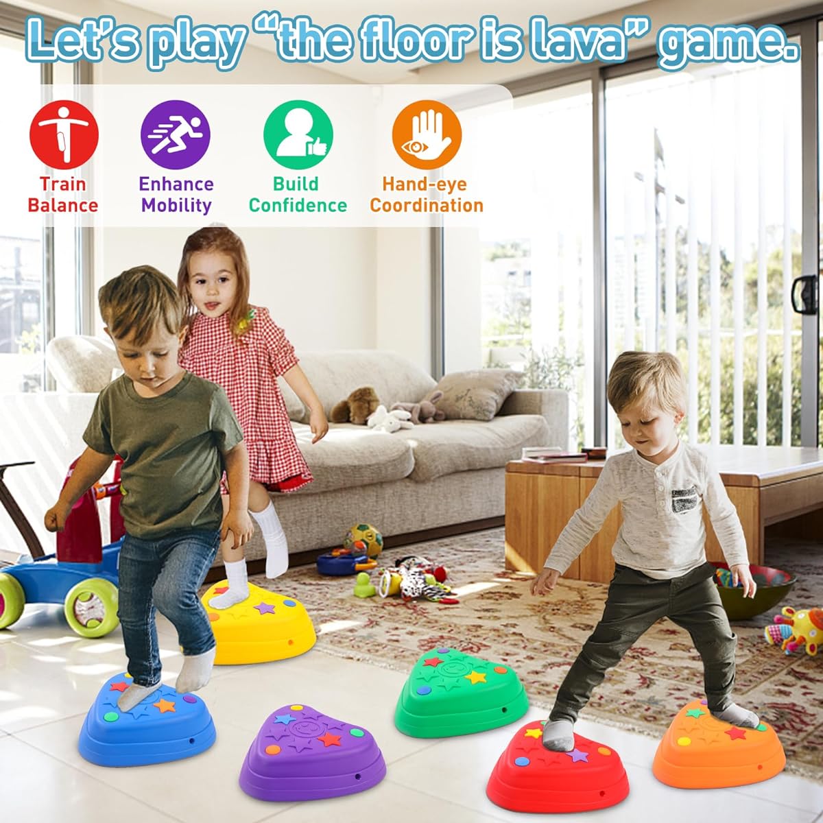 Heart Stepping Stones for Toddlers Balance Training
