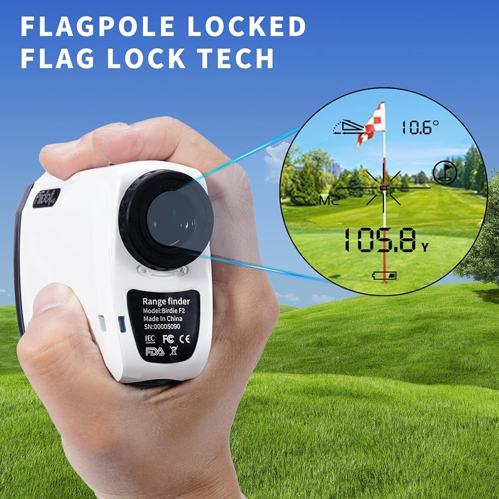 PIIDOTWIT Golf Rangefinder 800 Yards Rangefinder Slope, Angle, Magnet, Vibration, IPV4 Waterproof Distance Meter, Carrying Case, Battery, Gift Wrap