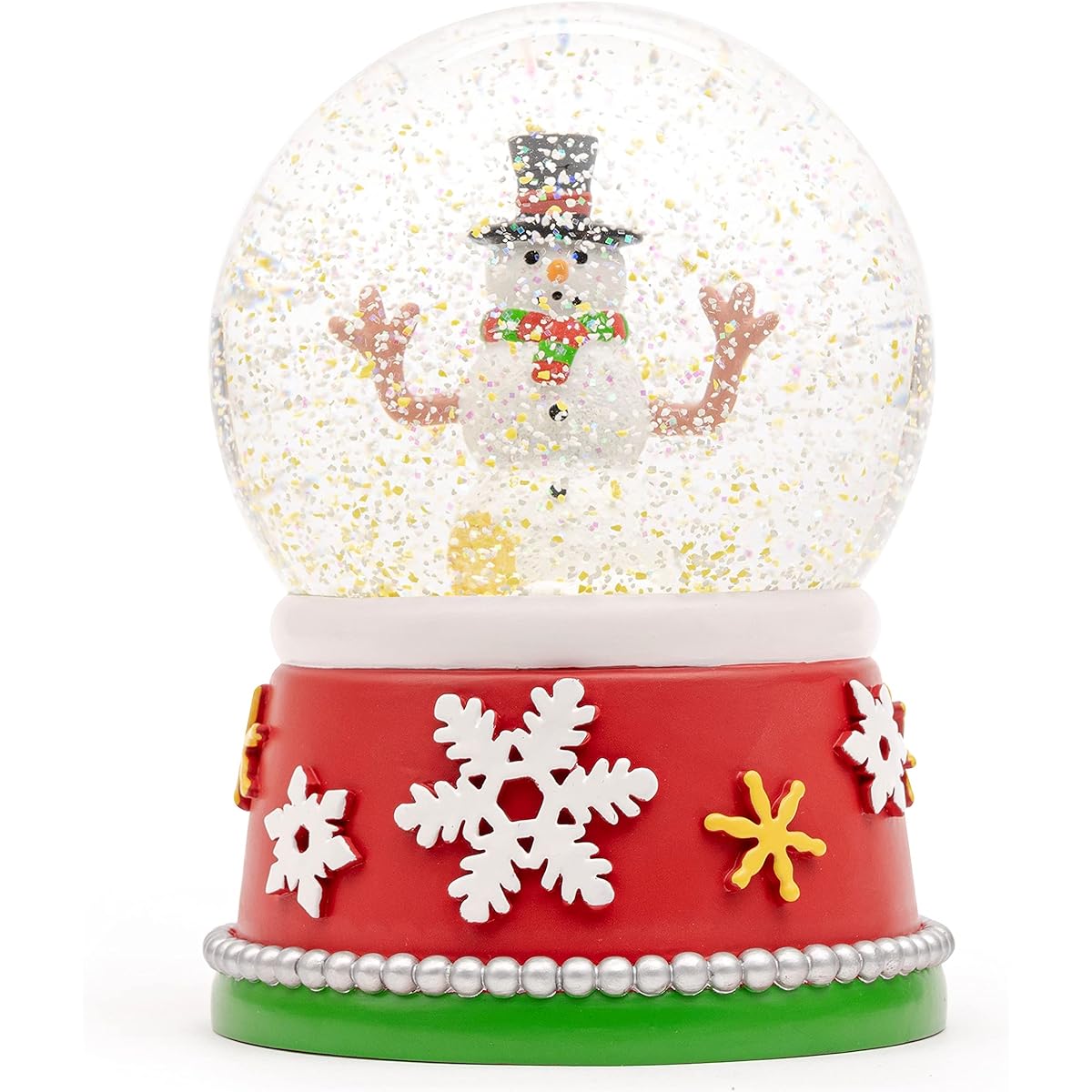 Tree Buddies Pee on Snowman Fun Christmas Snow Globe - Large 6.5"