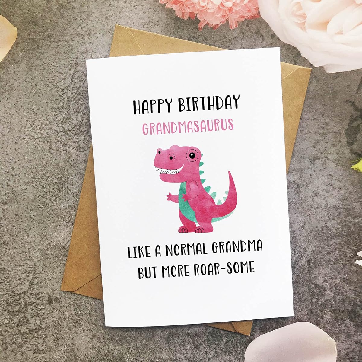Dinosaur Cards for Awesome Grandmas Funny Grandmother Birthday Card Happy Birthday Grandmasaurus